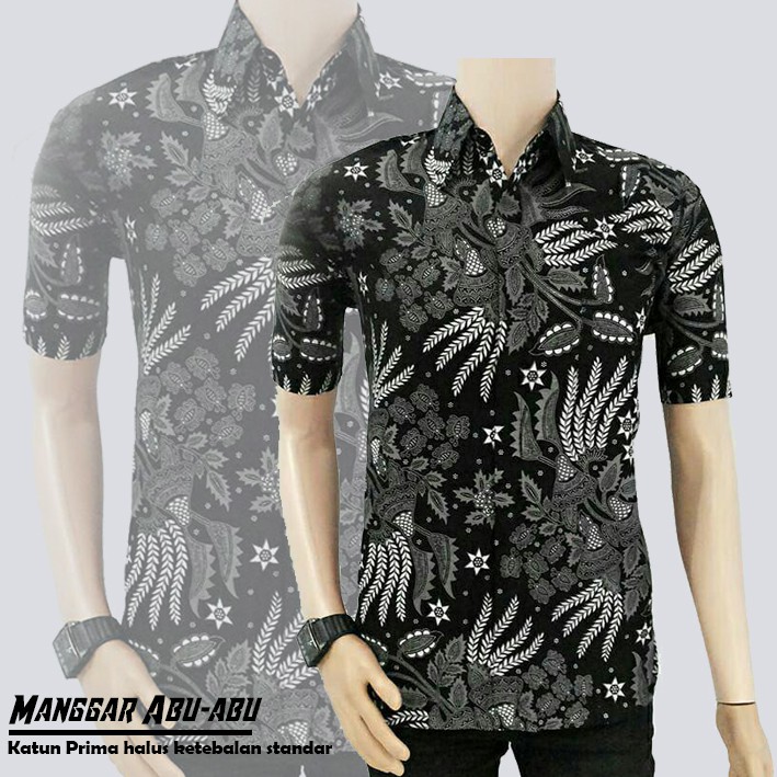 Baju Kemeja Hem Batik Atasan Pria Batik Seragaman Formal Kantor Uniform RNZ