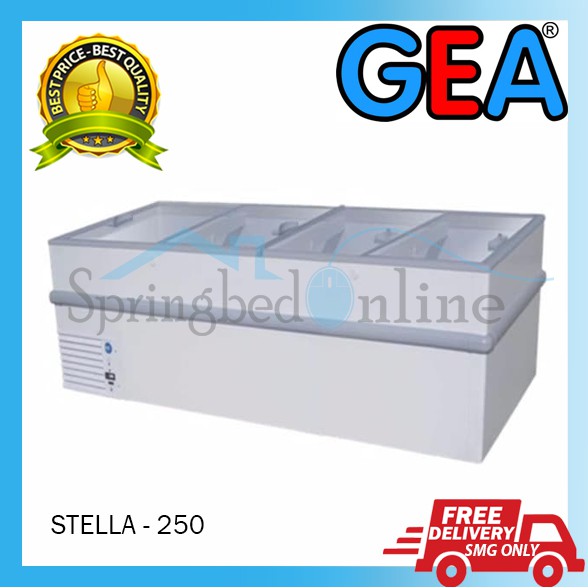 SLIDING FLAT GLASS FREEZER GEA 980 Liter - STELLA 250