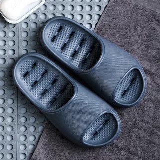 【TEC】Sandal 4.5CM HOLES EVA color indoor outdoor Rumah Kamar Mandi Anti Slip Sandal Kamar Mandi Anti Selip Tebal Cepat Kering Sandal Indoor Sandal Kolam-4.5cm DARK BLUE