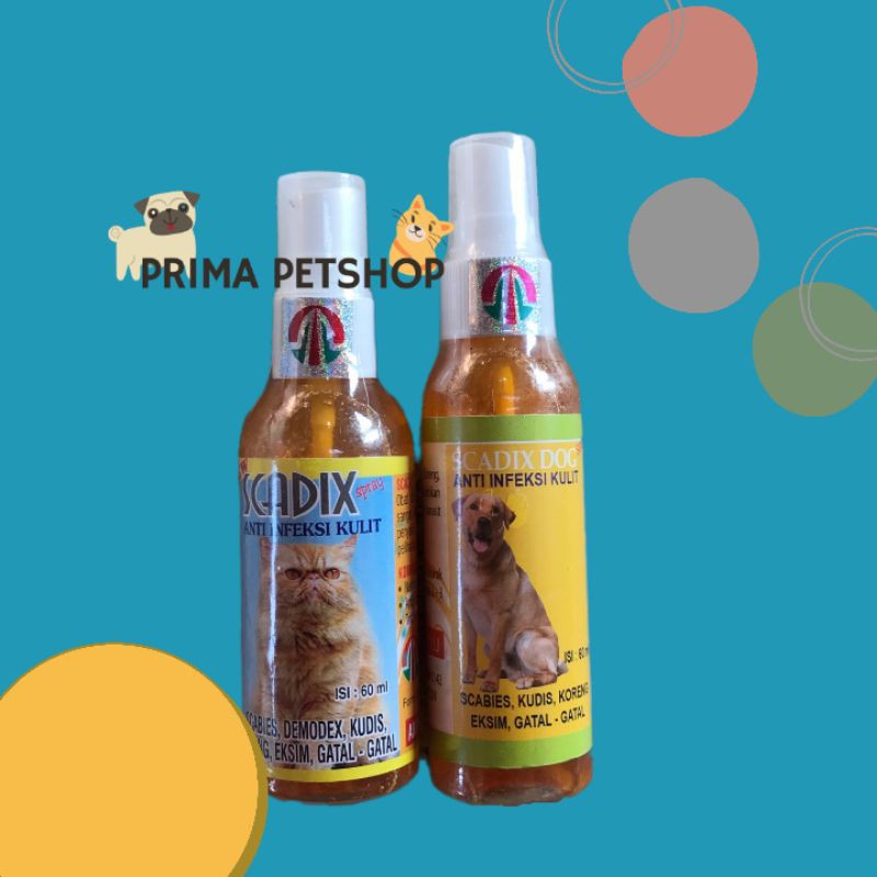 SCADIX SPRAY CAT AND DOG OBAT SCABIES ANTI INFEKSI KULIT