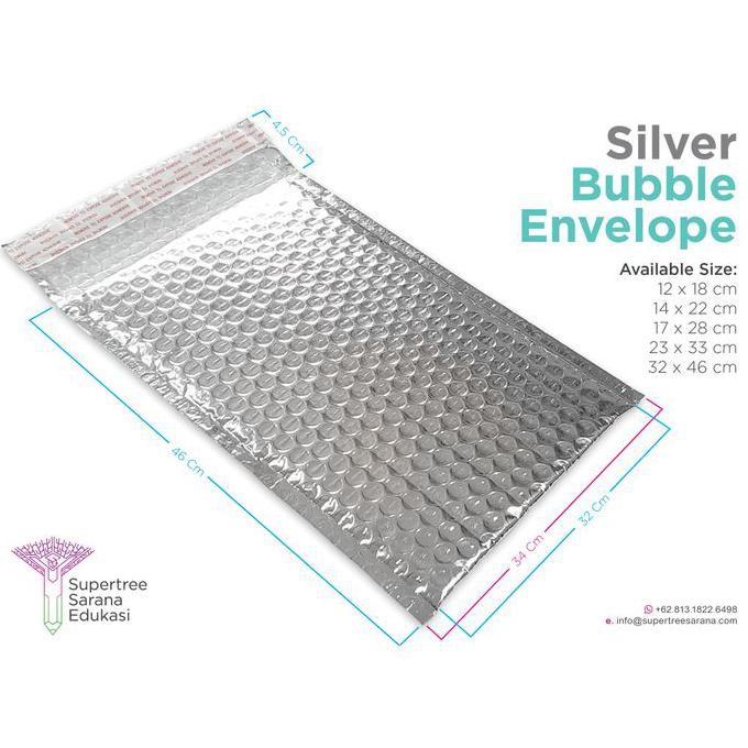 

Amplop Bubble Silver Foil 32 x 46 cm (Isi 10 lembar)