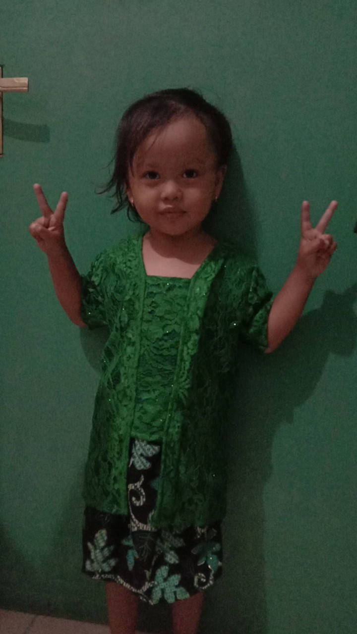 Brukat Tulang Cord Setelan Kids Brokat Kartini Kondangan, Set Kebaya Anak,batik Anak,baju Anak Cewek