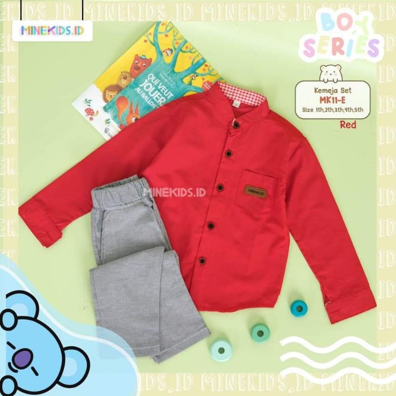 Setelan Kemeja MinieKids Size : 1-5th