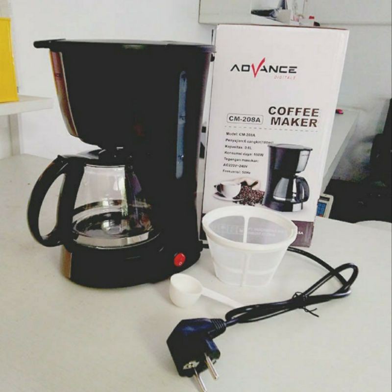 Best Seller Coffee Maker / Mesin pembuat kopi ADVANCE CM208A 0,6Liter