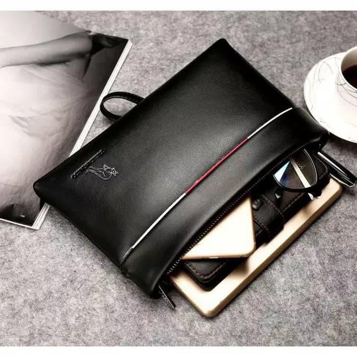 HEMAT HANDBAG CLUTCH TAS TANGAN PRIA MOTIF KULIT BUAYA IMPORT MURAH TERBARU - TULIS WARNA 