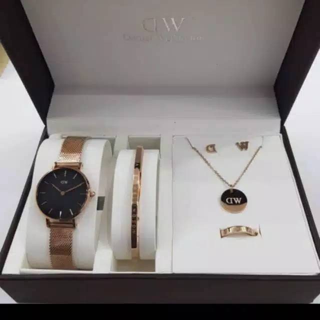 Jam tangan paket DW jam tangan set wanita