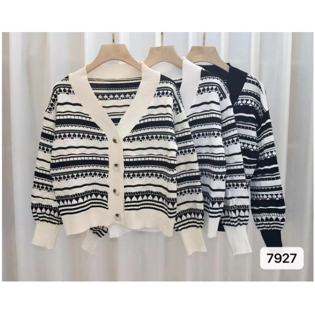 rajut SWEATER / cardigan rajut lengan panjang fashion korea style wanita 7927# IMPORT