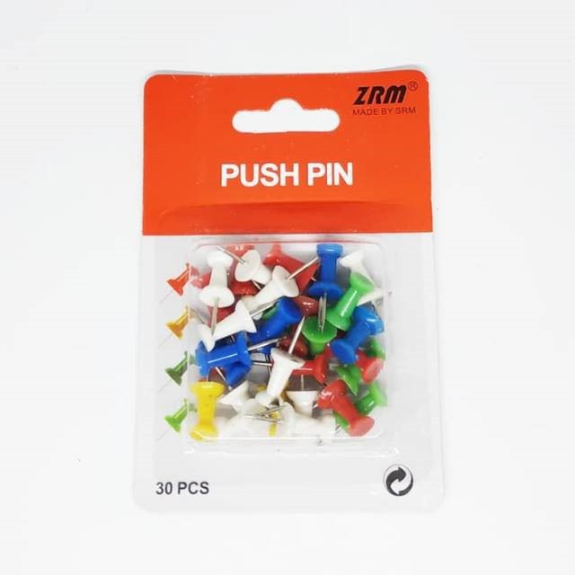 

PUSH PINS P-30 SOLID WARNA ZRM