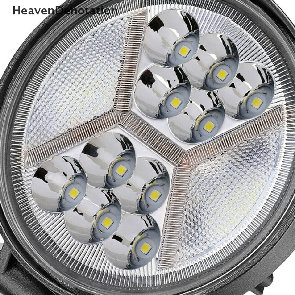 (Heavendenotation) Lampu Sorot Led 117w 6000k Bentuk Bulat Warna Amber Untuk Drl / Fog Lamp Mobil