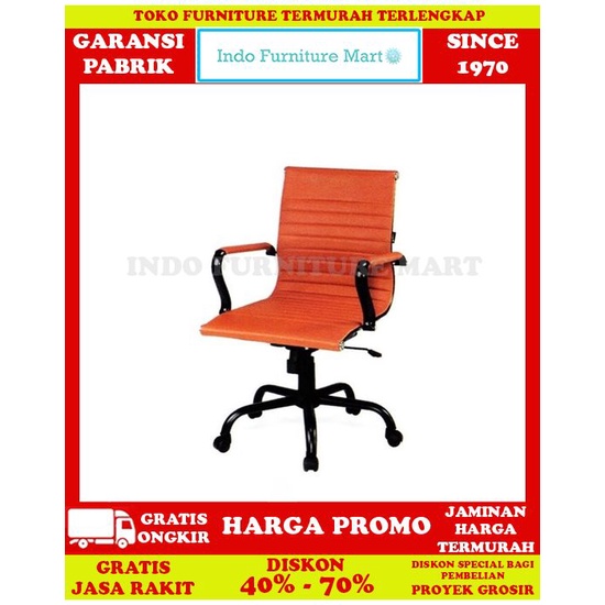 Kursi Kantor Kerja Staff Manager Minimalis Ergotec Lx 807 Pr Black