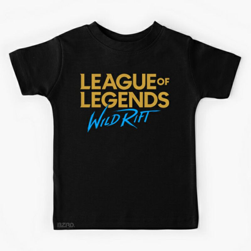 Kaos Anak League of Legends Wild Rift 3-12tahun