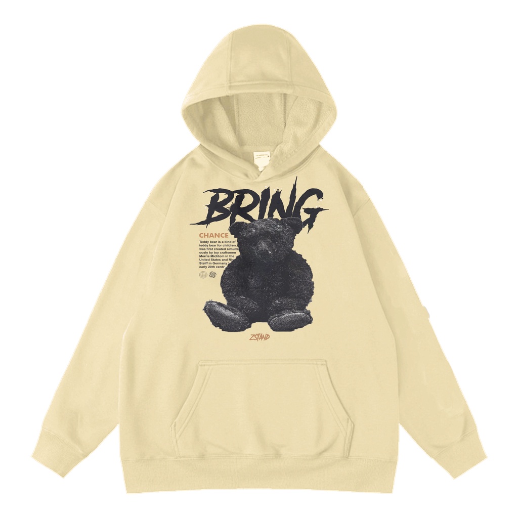 Hoodie CN sweater crewneck cople Pria wanita Jaket Switer Motif Simple Kekinian Jaket Hoodie Sweater