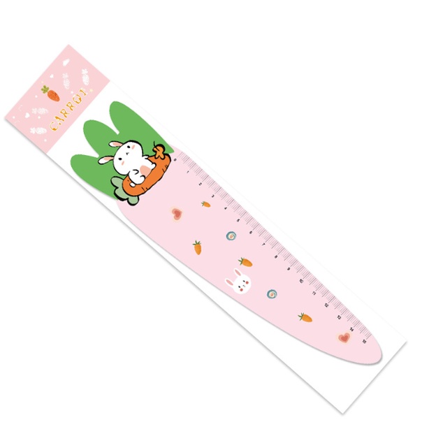 

J2 - Penggaris lentur magnet carrot animal Ruler cute motif