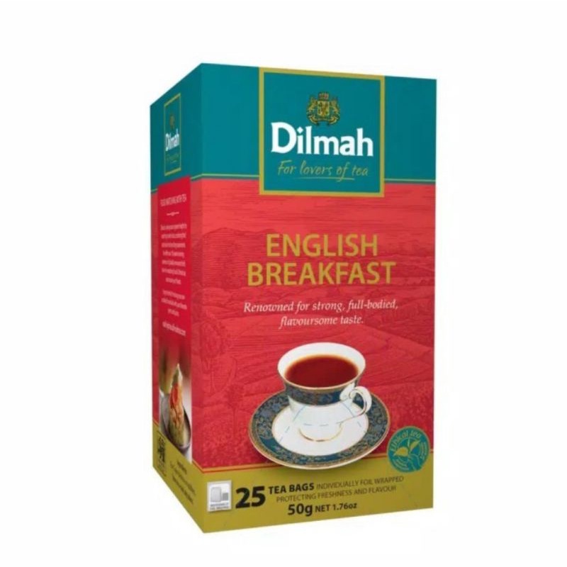 

Dilmah english breakfast 25 tea bag 50 gr