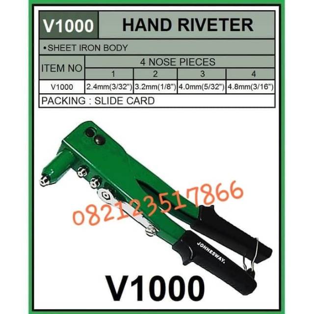 JONNESWAY HAND RIVETER - V1000