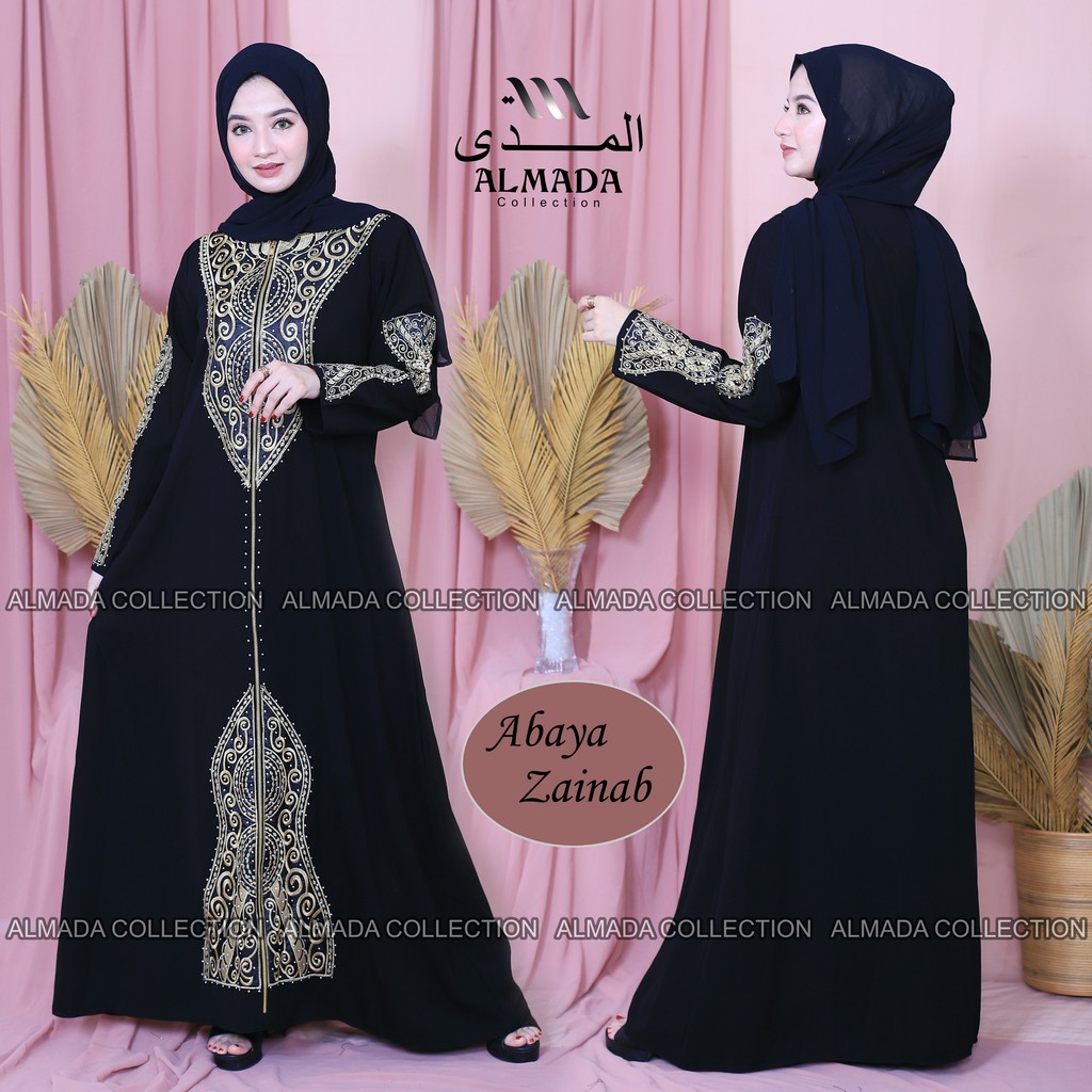 ABAYA GAMIS HITAM ZAINAB (Zainab) ALMADA COLLECTION ORIGINAL