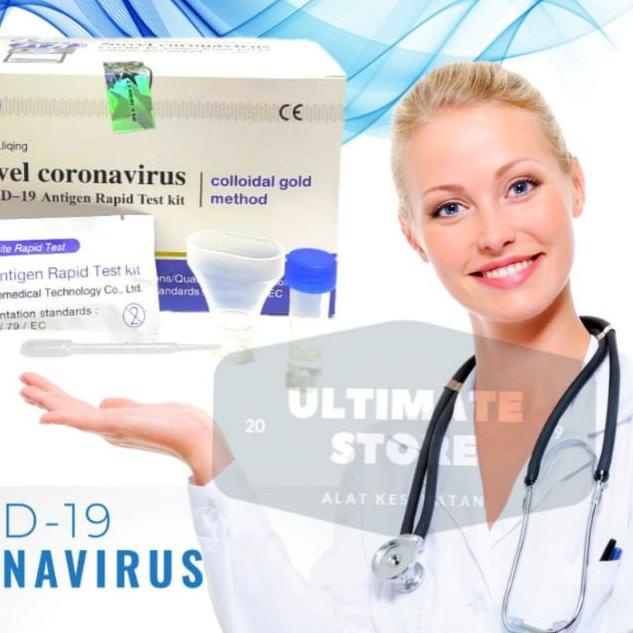 ◊ 1 PCS Swab antigen mandiri / Antigen Test Saliva Air Liur / Air Ludah ➦