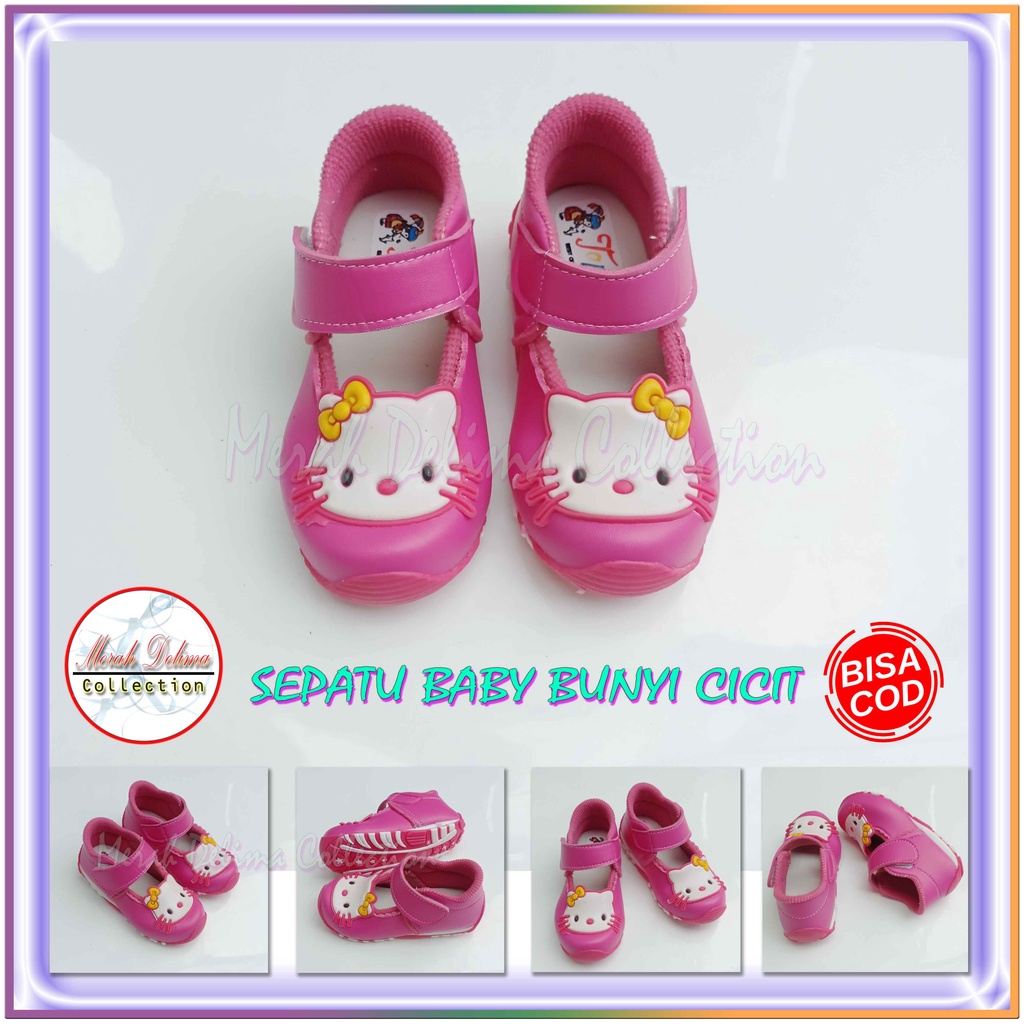 SEPATU BABY PEREMPUAN HELLO KITTY LUCU