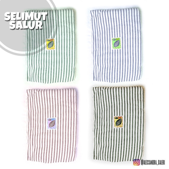 Selimut Dewasa Selimut Halus Salur Merk Cap Daun(Q0N1) Selimut Bulu Karakter Selimut Tebal Selimut D