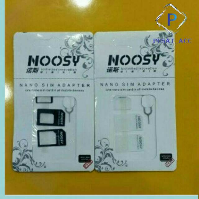 Nossy SIM Adaptor 3 in 1 Micro Nano dan Pin Ejector