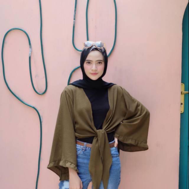 1KG MUAT 7PCS | ANYA RUFFLE OUTER / KARDIGAN TALI / CARDIGAN POLOS REMPEL