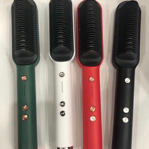 &lt; M.A &gt; Sisir Catokan Rambut Catok Sisir Elektrik Pelurus Rambut Curler 2 in 1  catokan sisir listrik Multifungsi