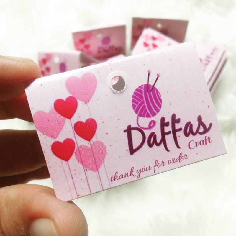 

Hangtag Produk READY - Free Desain isi 400 lembar