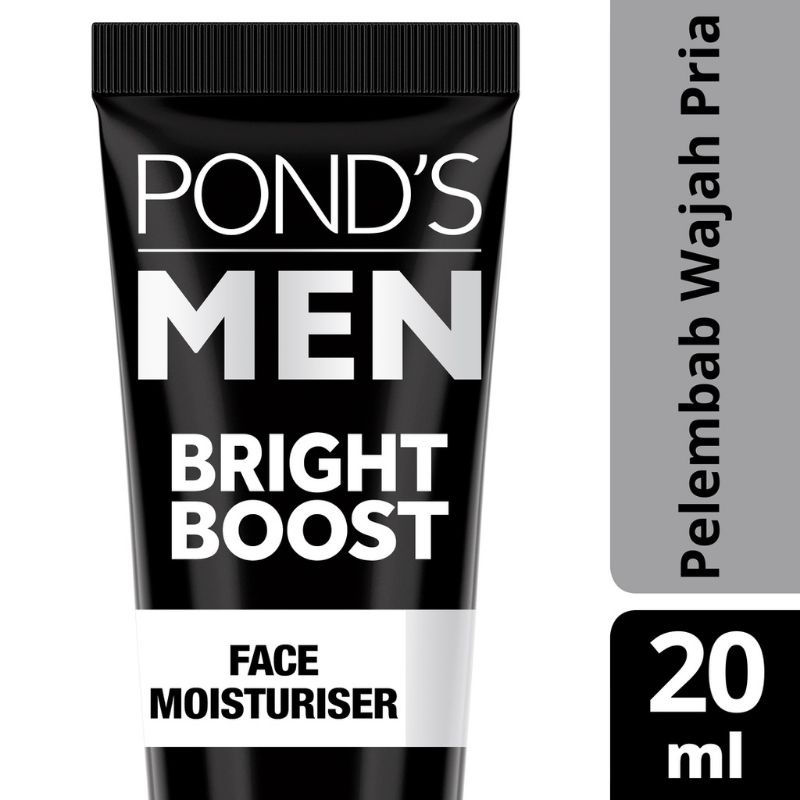 Pond's Men Bright Boost Face Moisturizer 20 ml:• Ponds Men pelembab wajah pria mencerahkan kulit sek