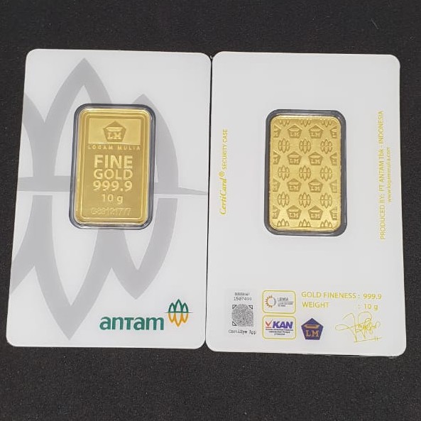 Logam Mulia LM Antam  Press 10 gr Gram Shopee Indonesia