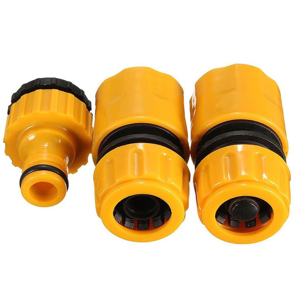 3 pcs Garden 1/2 &quot;3/4&quot; Konektor Cepat Konektor Selang Koneksi Adapter