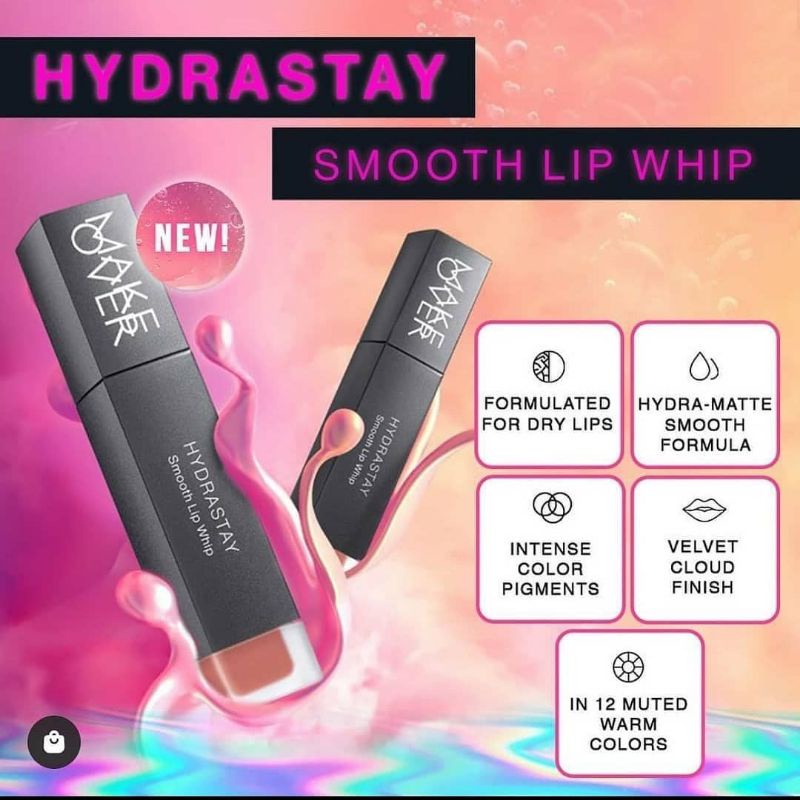 MAKE OVER HYDRASTAY SMOOTH LIP WHIP | MAKE OVER HYDRASTAY