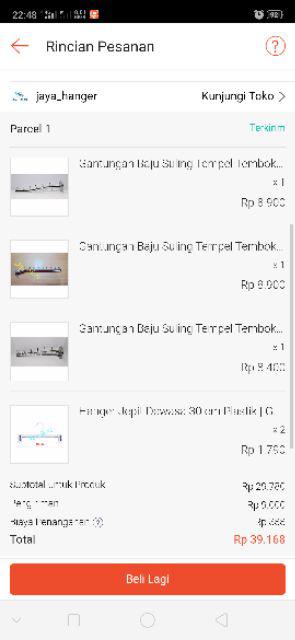 Gantungan Baju Suling Tempel Tembok 9 Titik (paku) Hanger (l)