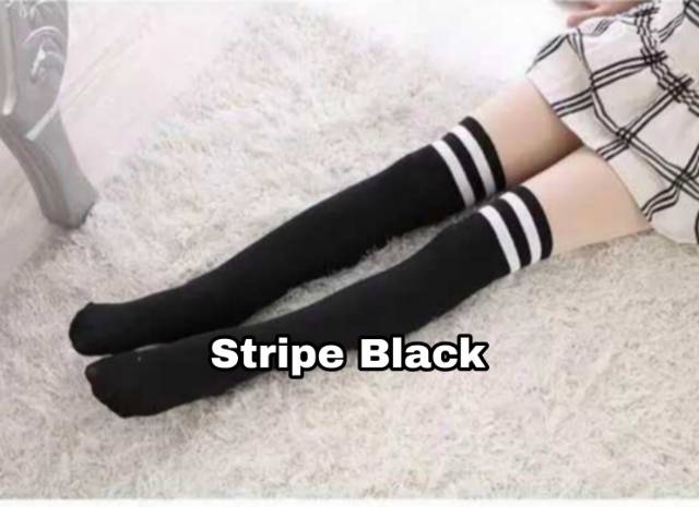 BLACK TATTOO STOCKING / STOCKING ANAK ALA KOREA JEPANG LUCU MURAH IMPORT KEREN / KAOS KAKI HITAM