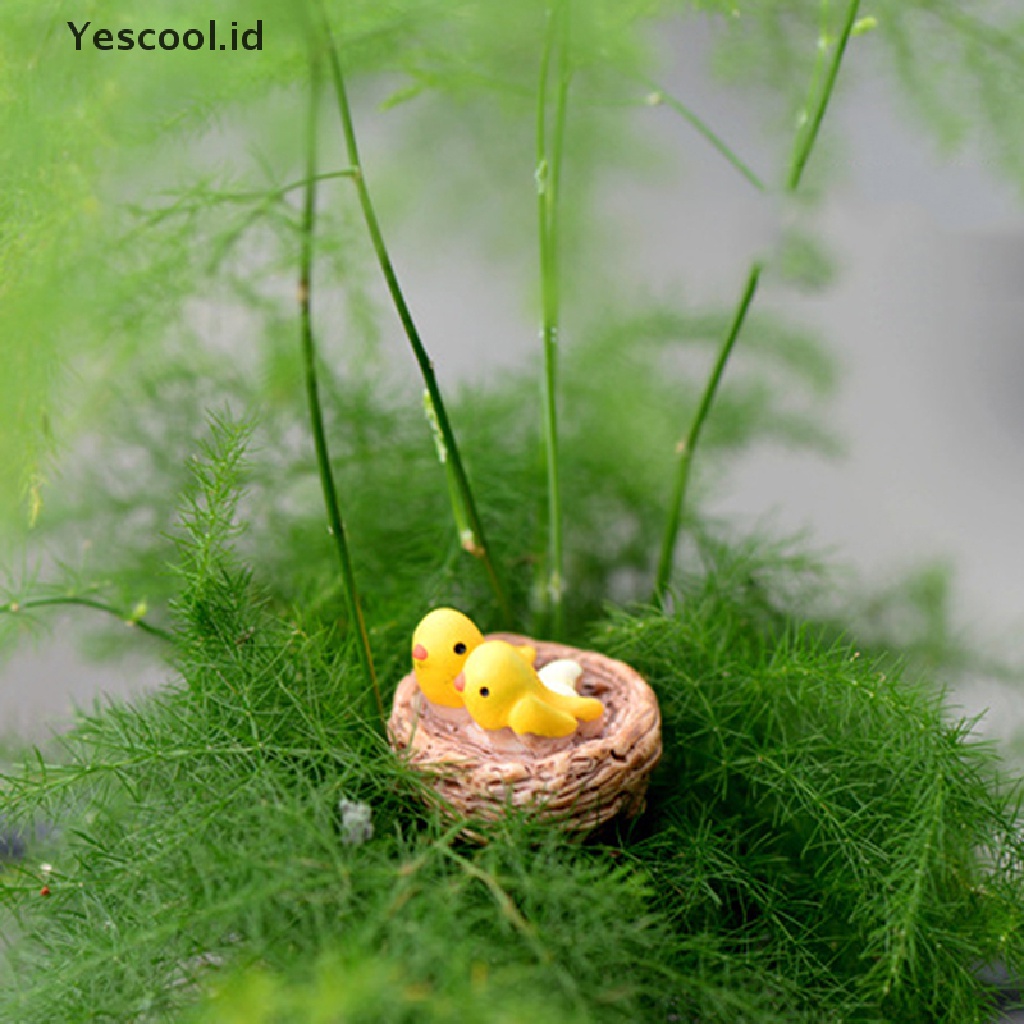 Miniatur Sarang Burung Bahan resin Untuk Dekorasi Rumah