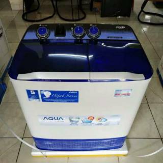 mesin cuci 2 tabung 7kg aqua sanyo tipe qw 780 xt khusus jawa barat murah