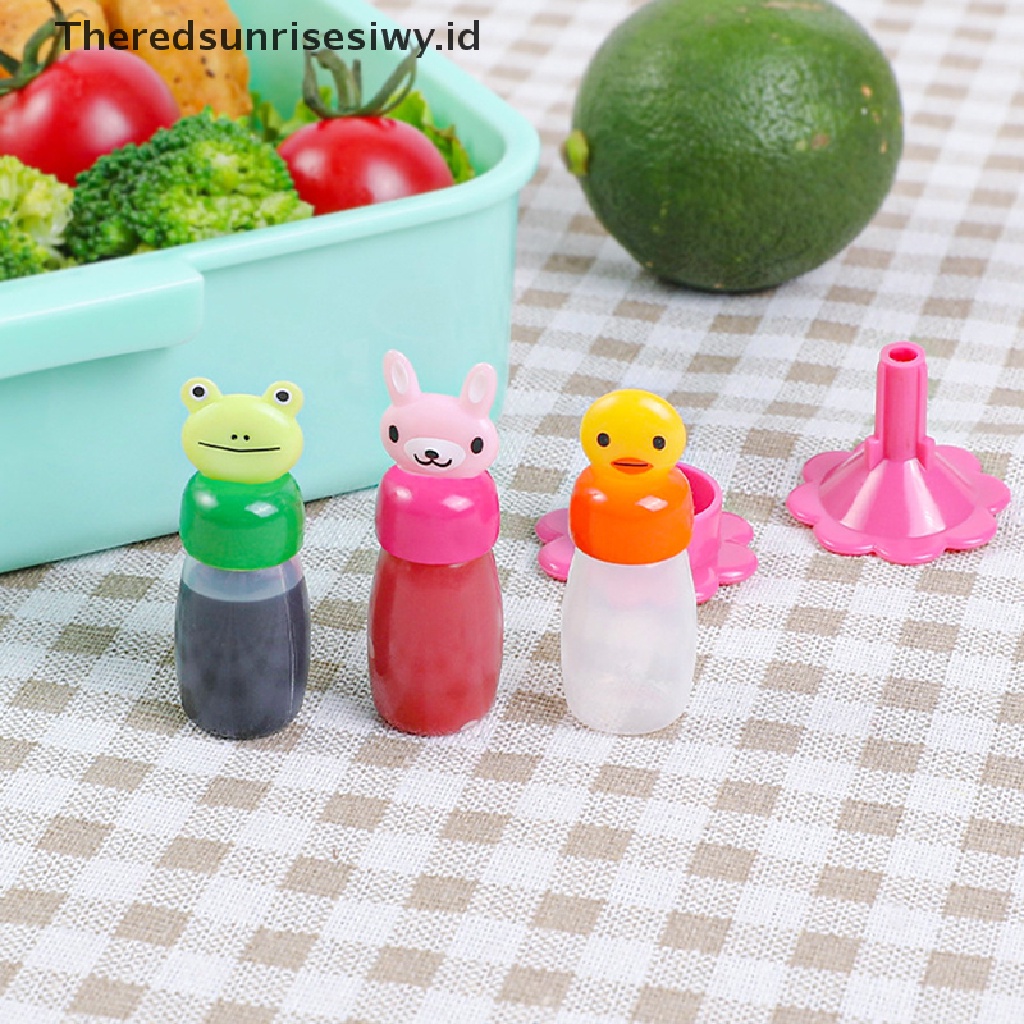 # Alat Rumah Tangga # 4 Pcs Botol Wadah Bumbu Saus Mini Bentuk Kelinci Katak Bebek