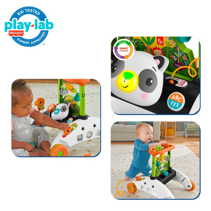 Fisher Price 2 Sides Steady Speed Panda Walker - Push Walker Bayi 2 Sisi