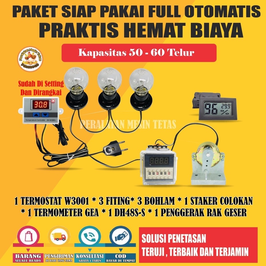 Paket Komponen Mesin Tetas Rak Geser Mesin Tetas Telur Full Otomatis
