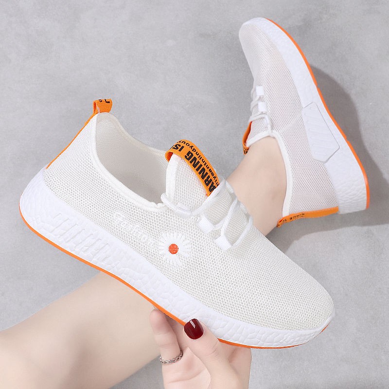  Sepatu  Sneakers Wanita  Model Sport Casual  Motif  Bunga  