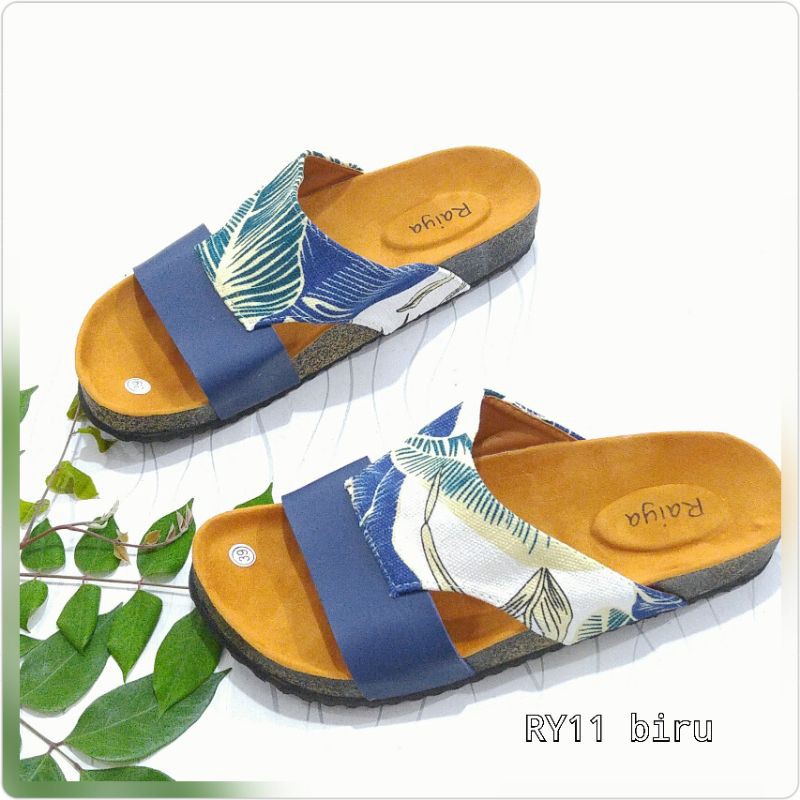 OBRAL CUCI GUDANG AKHIR TAHUN BORNEO RY5 dan RY11 SENDAL  BIRKEN  BY XAVYERA MOTIF RUMBAI