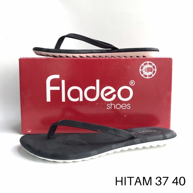 SANDAL JAPIT FLADEO HITAM 37 40 | Shopee Indonesia