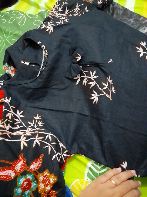 Batik Couple Keluarga Sania Ruffle Ori Ndoro Jowi Dnt