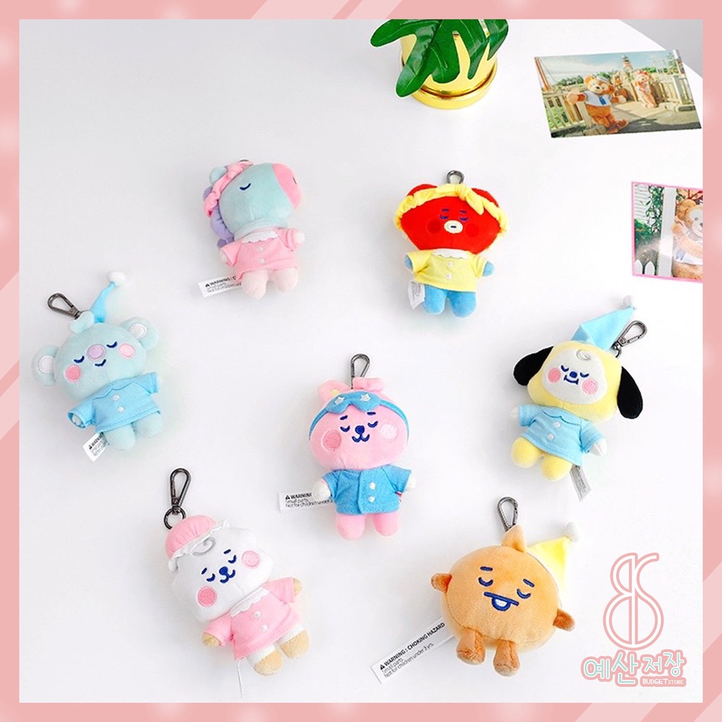 [BS] BISA COD Key Chain Pajama BTS BT21 KPOP Bag Charm Gantungan Kunci Dream Baby Plush - KP778