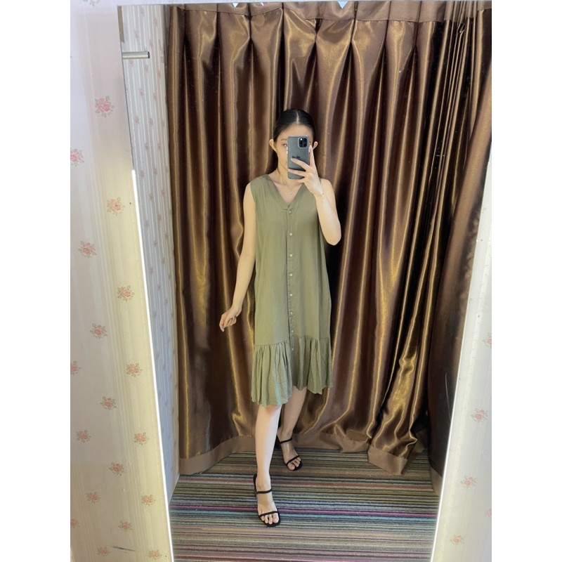 rayon sleveless dress