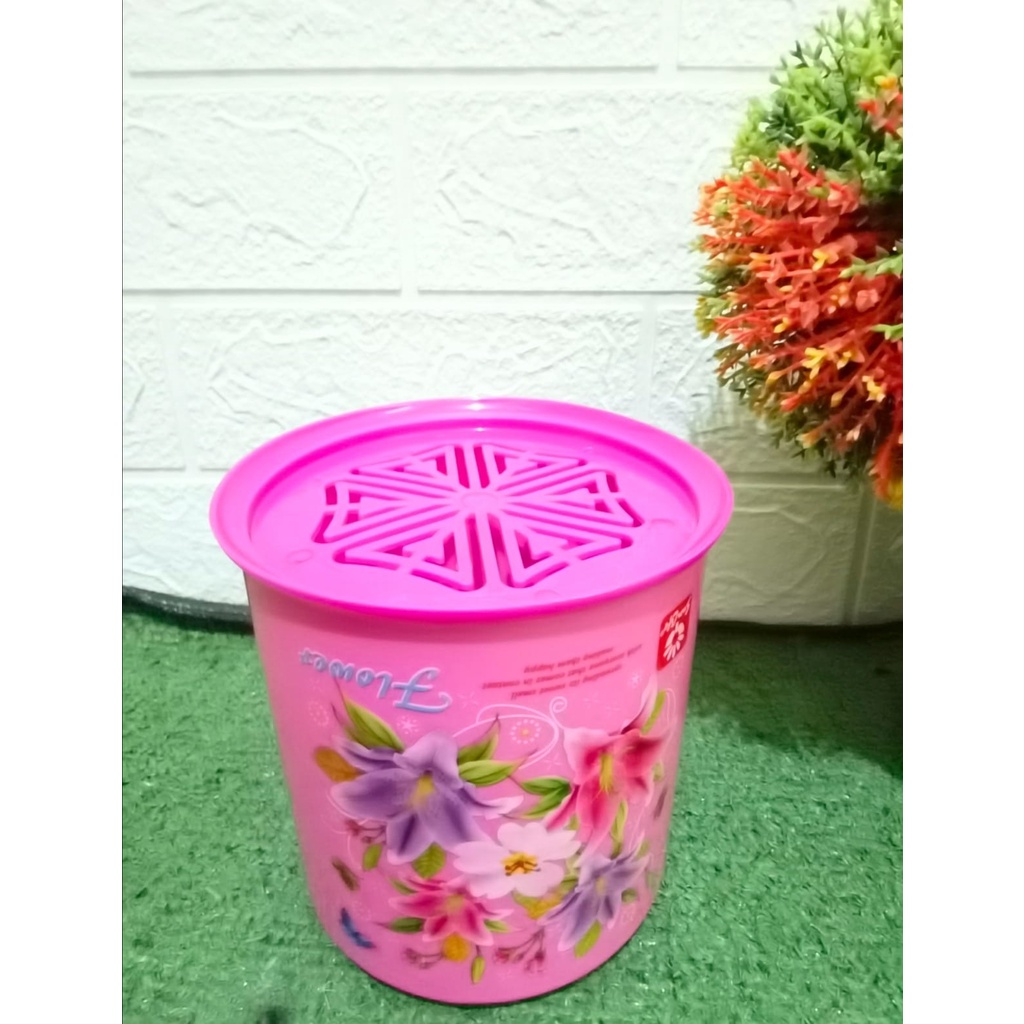 Sunlife Tempat tissu mini bulat flower / tempat tissu mobil dan meja.