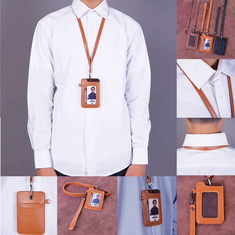 

Name Tag Kulit Id Card Kulit holder karyawan