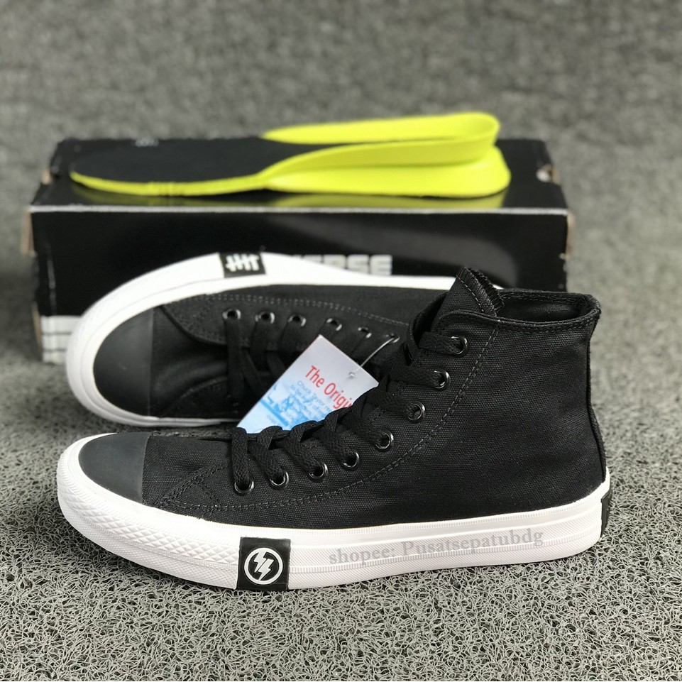 Sepatu Converse Petir Tinggi X Undefeated High Black