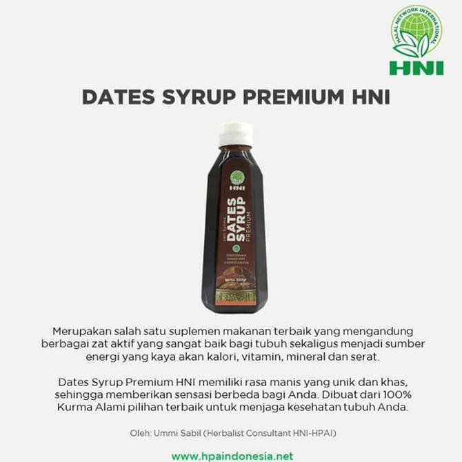 

promo!! dates syrup (sari kurma) premium hni hpai terbaru