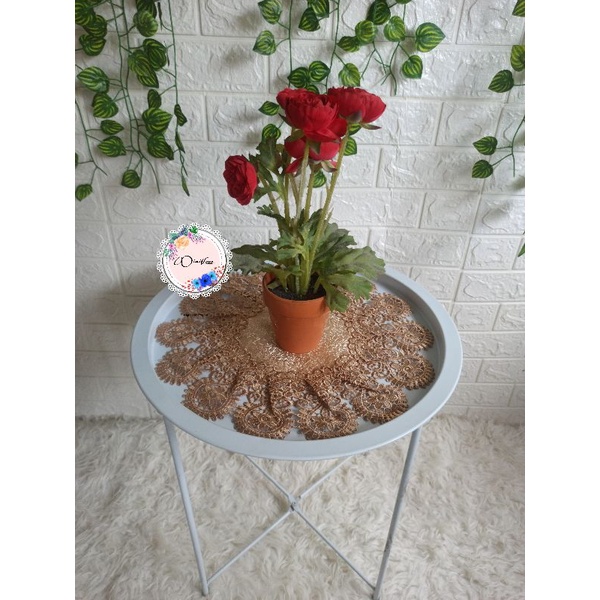 TAPLAK MEJA TAMU BULAT / TAPLAK MEJA / TAPLAK BULAT / TAPLAK IMPORT / TAPLAK MEJA TAMU BULAT / 40CM