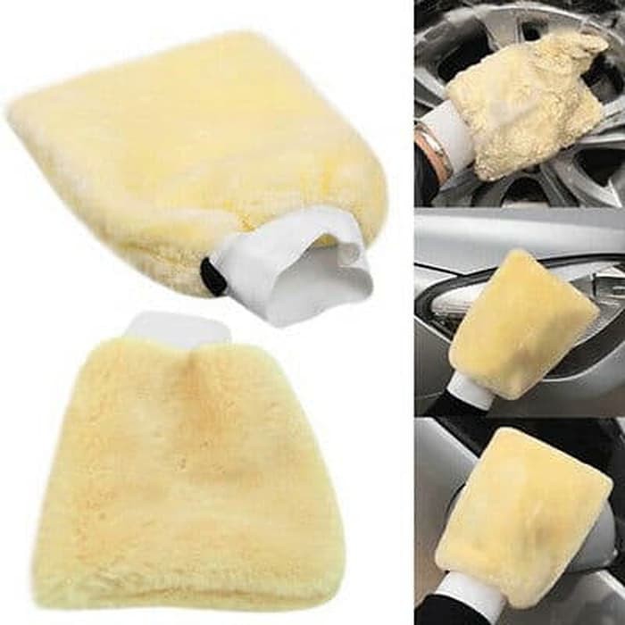 Sarung Tangan Microfiber Finishing Polish Mobil daya serap tinggi Wool Kain pembersih Lap Motor jnp